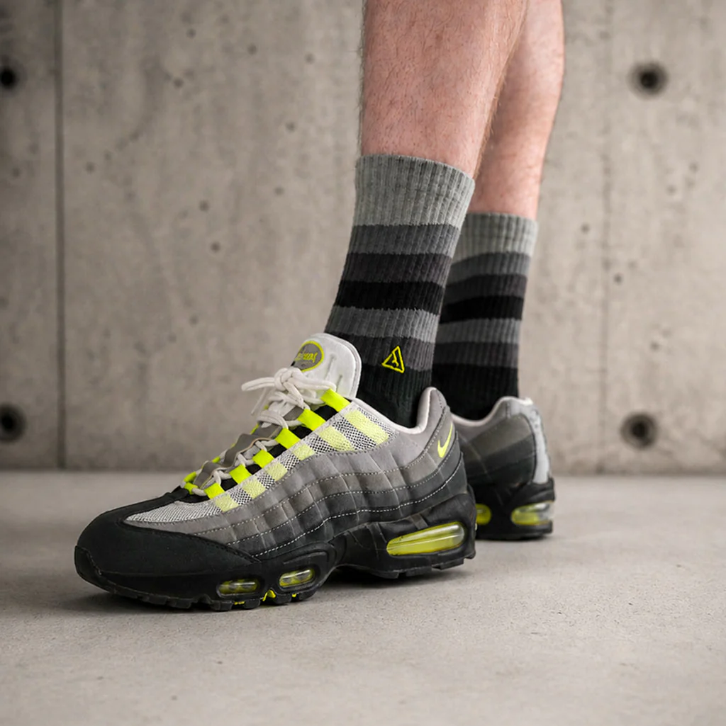 SNKR Socks - AM 95 Neon - Image 2