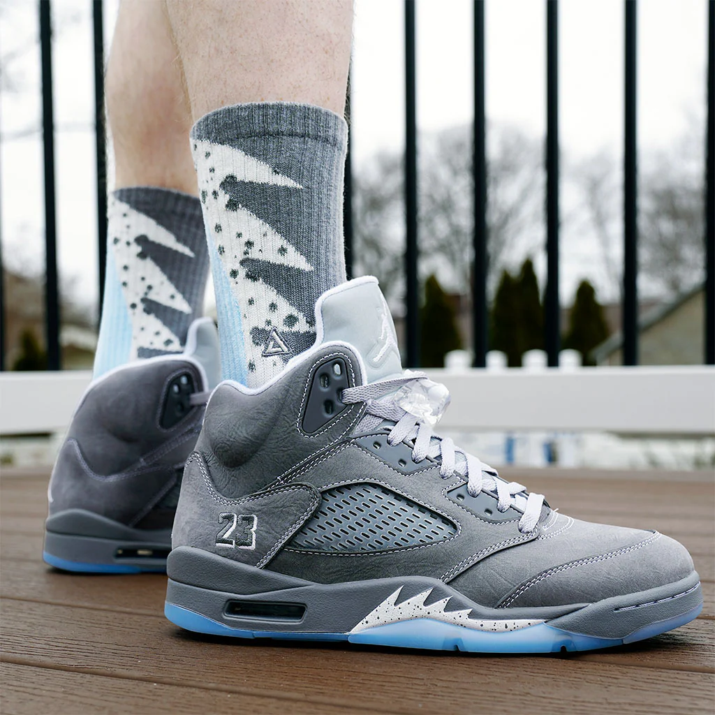 SNKR Socks - Wolf Grey 5 - Image 2