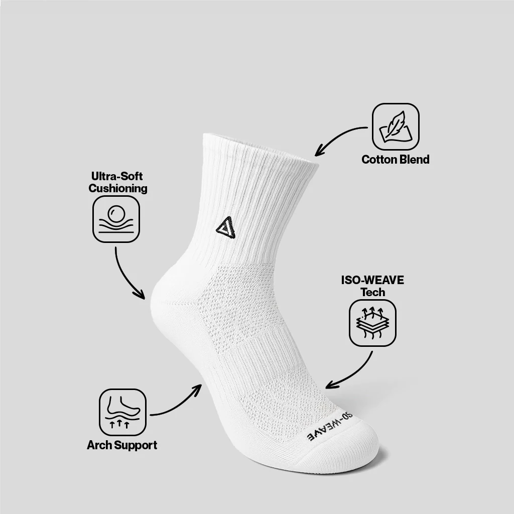 Shin Logo Mid-Length - Gray 3 Pack - Image 3