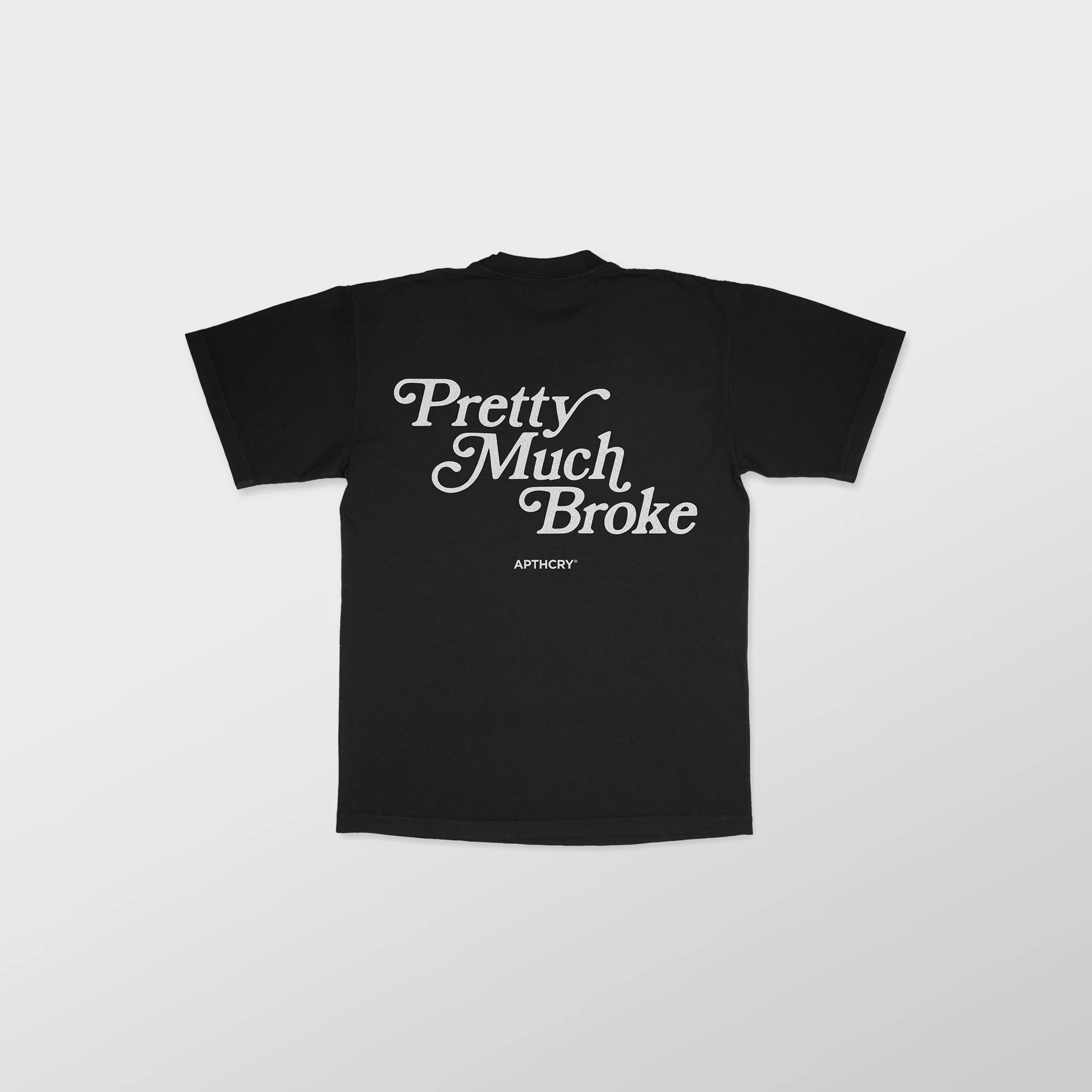 Pretty Much Broke® Puff Print Tee - Black - Image 4