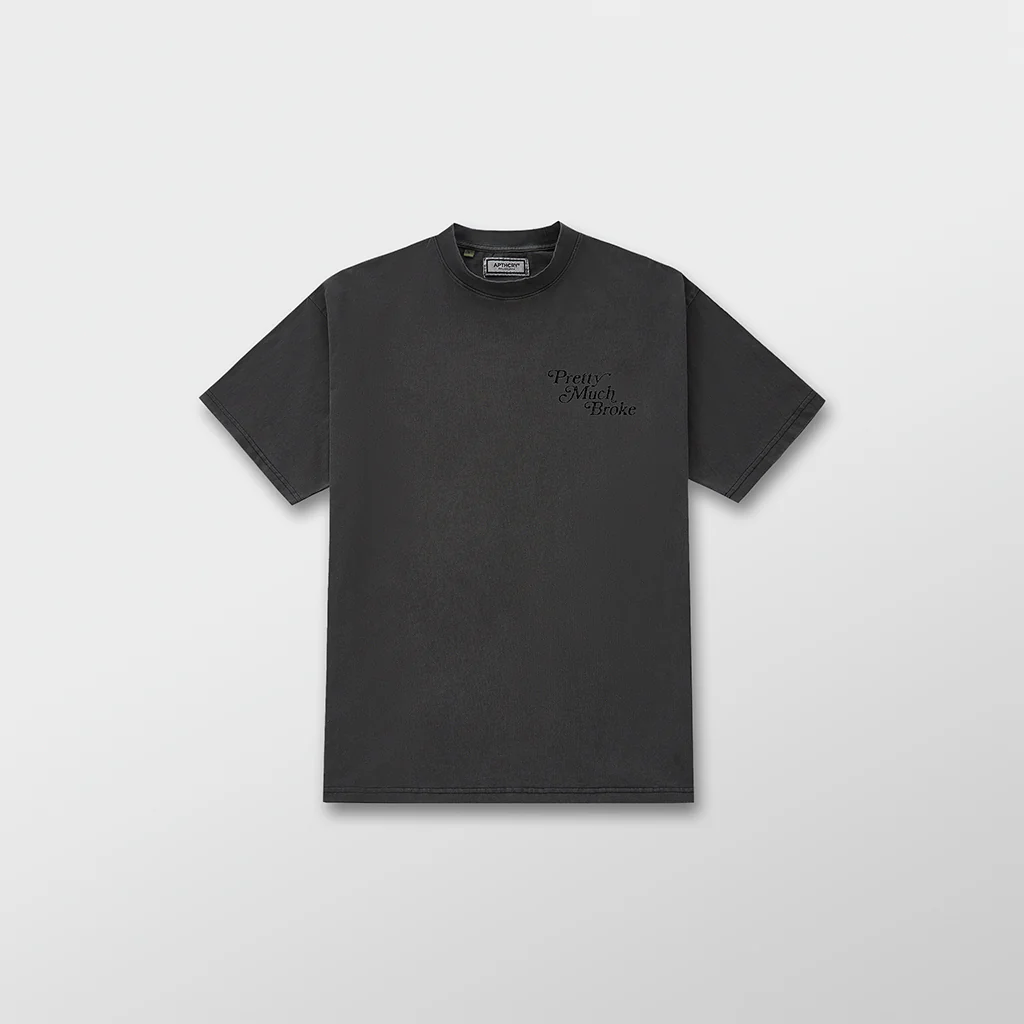 Pretty Much Broke® Puff Print Tee - Vintage Black - Image 4
