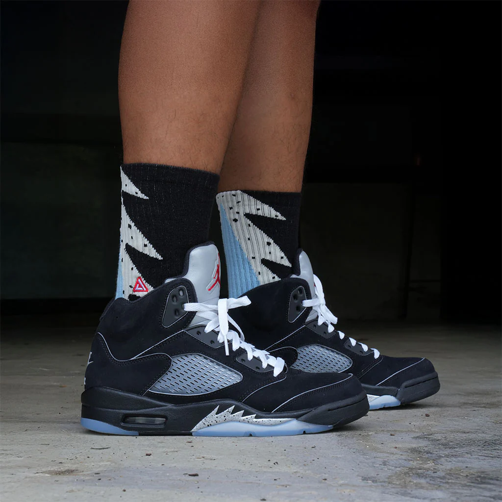 SNKR Socks - Black Metallic 5 - Image 3