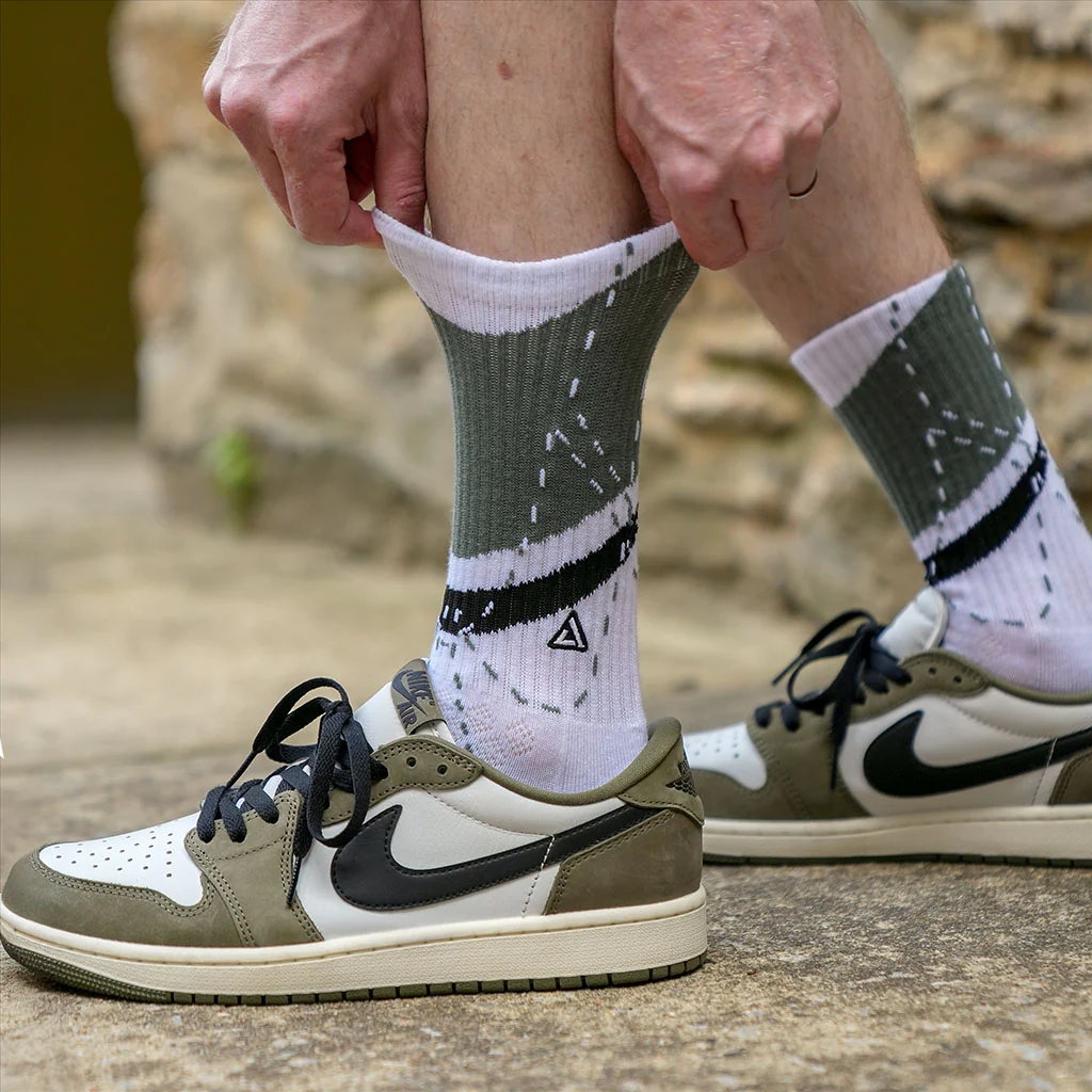 SNKR Socks - Olive 1 - Image 3