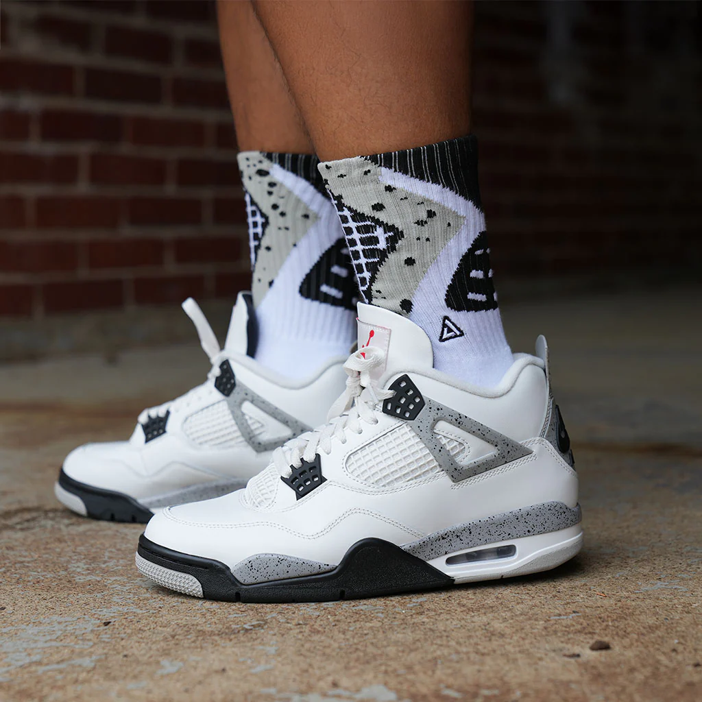 SNKR Socks - White Cement IV - Image 3